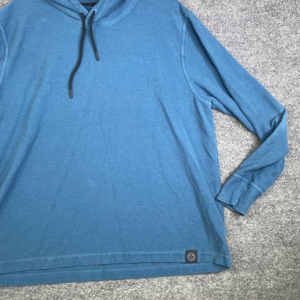 American Giant Mens XL Blue Cotton Pullover Hoodie Sweatshirt Made in USA - Picture 3 of 13